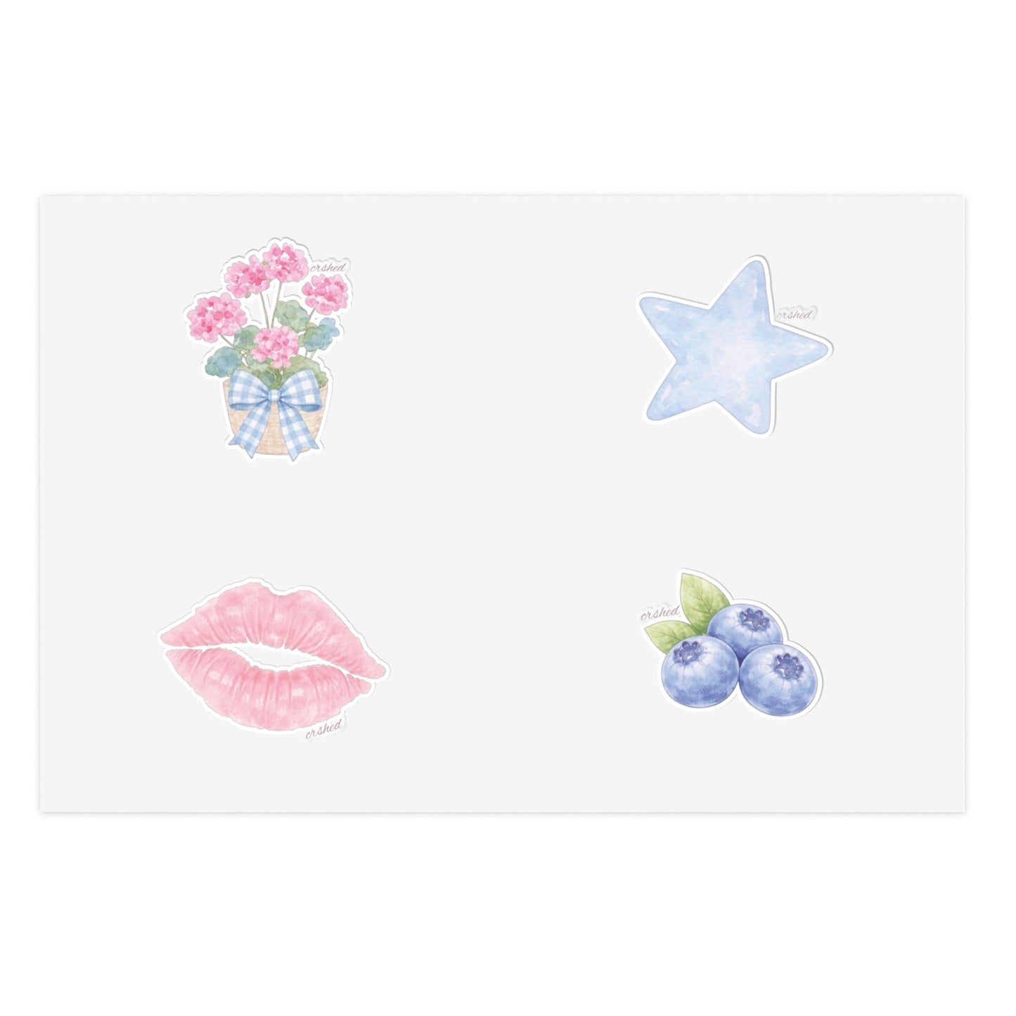 Blue Pastel Sticker Sheet
