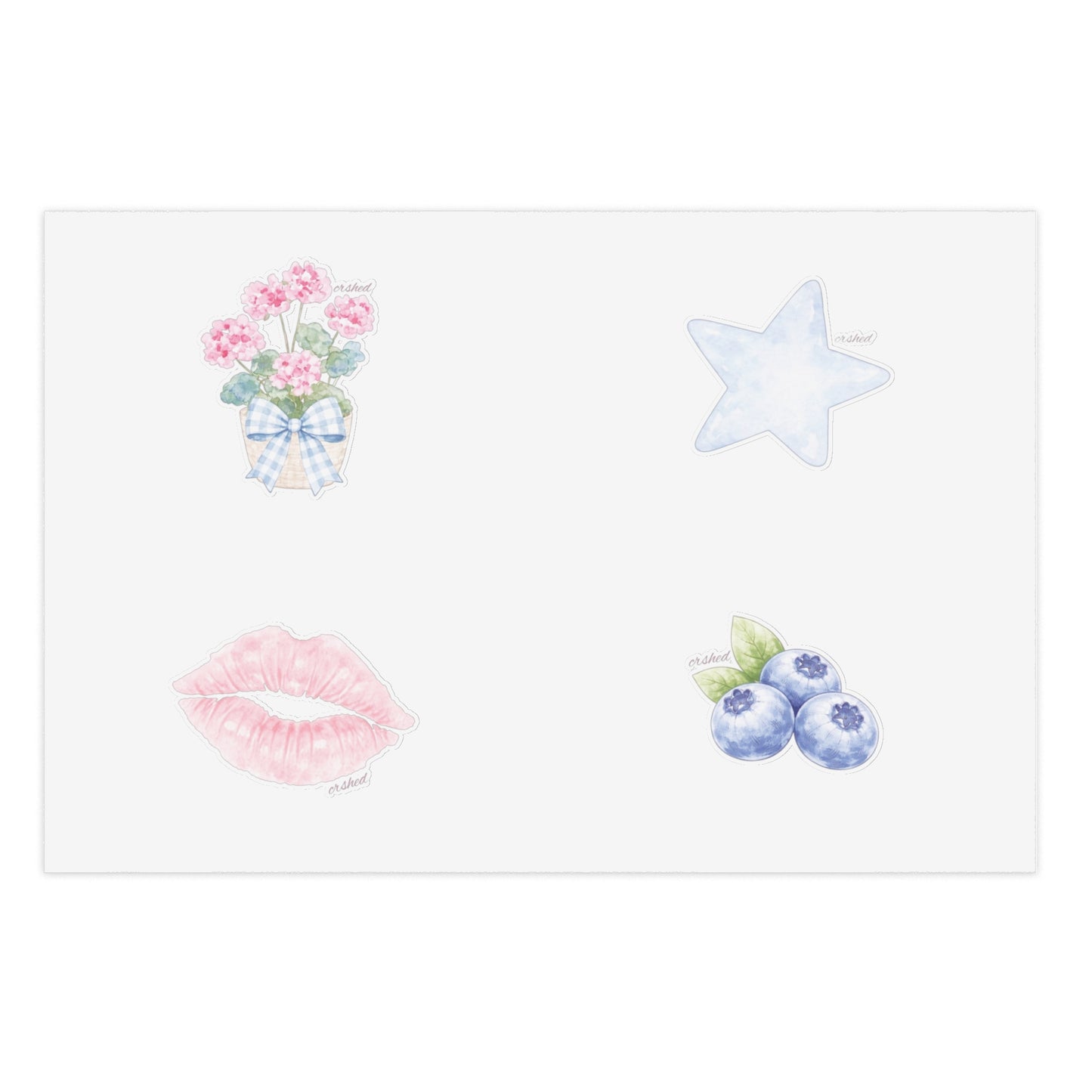 Blue Pastel Sticker Sheet