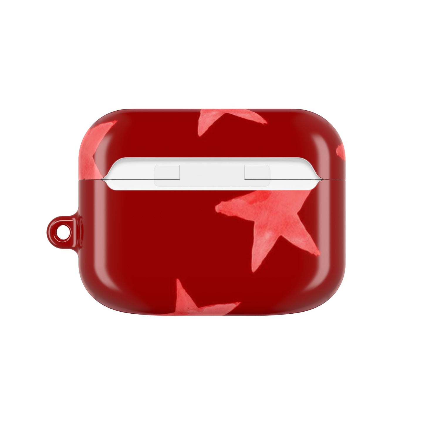Maroon Stars AirPod Case